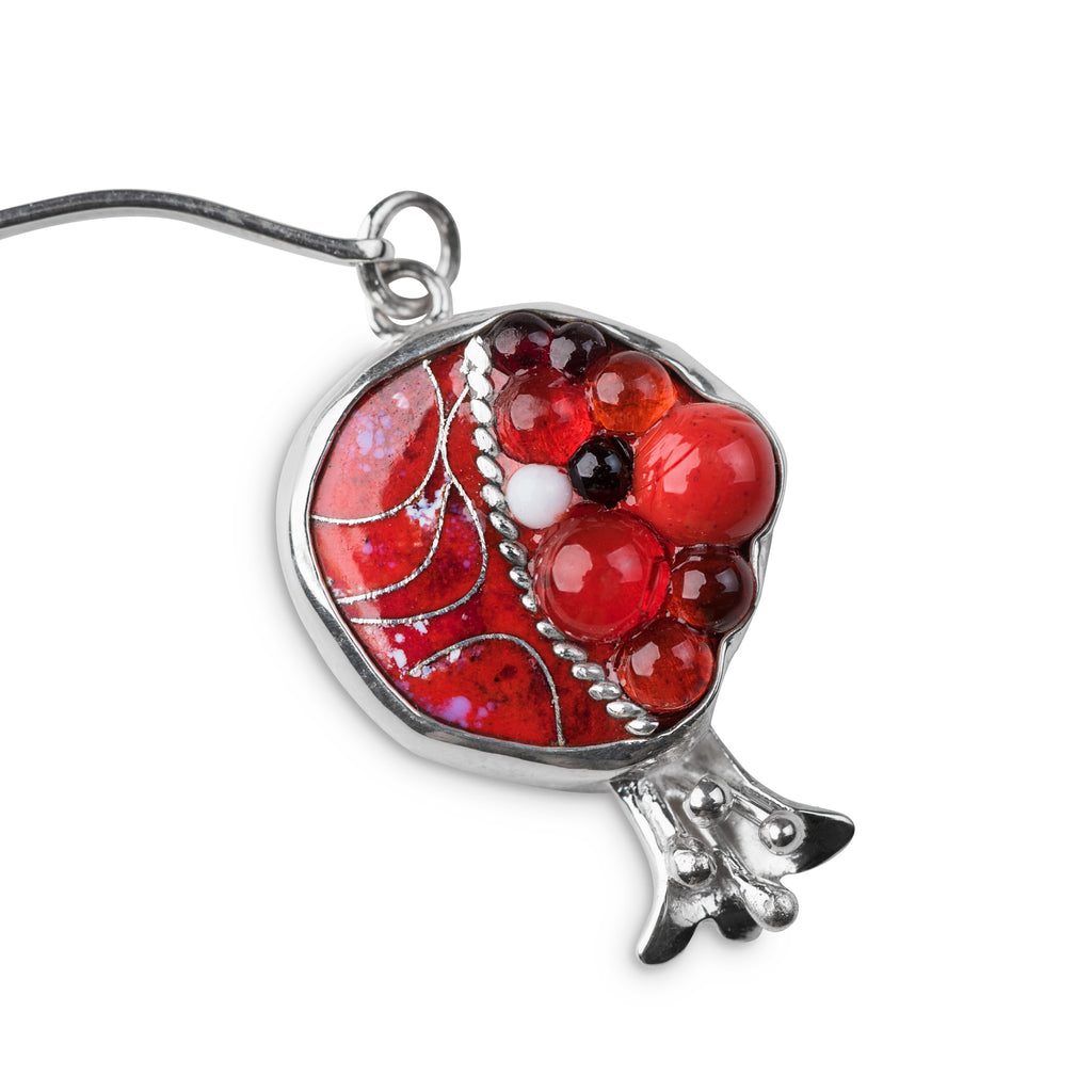 Pomegranate Enamel Dangle Earrings from KIMILI